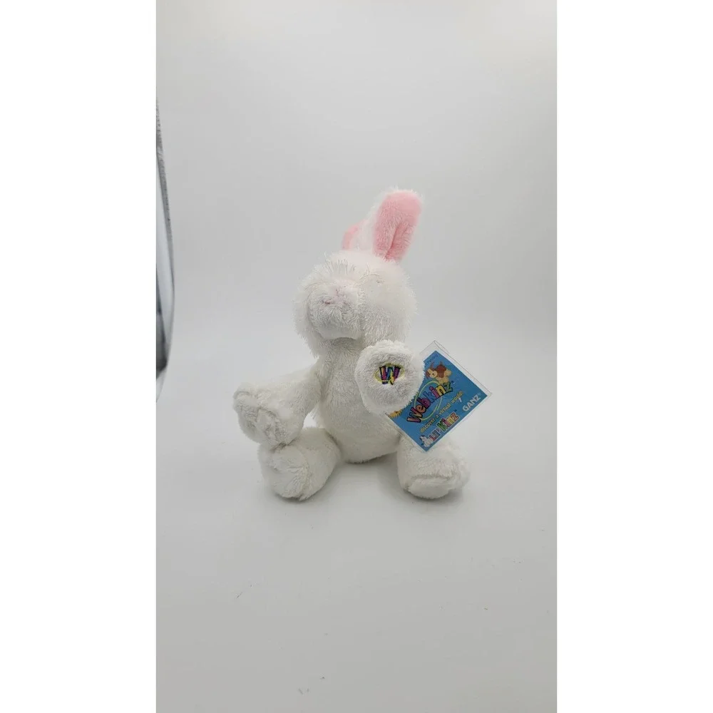Webkinz‎ White Rabbit Plush Stuffed Animal Code HM078 With Tag